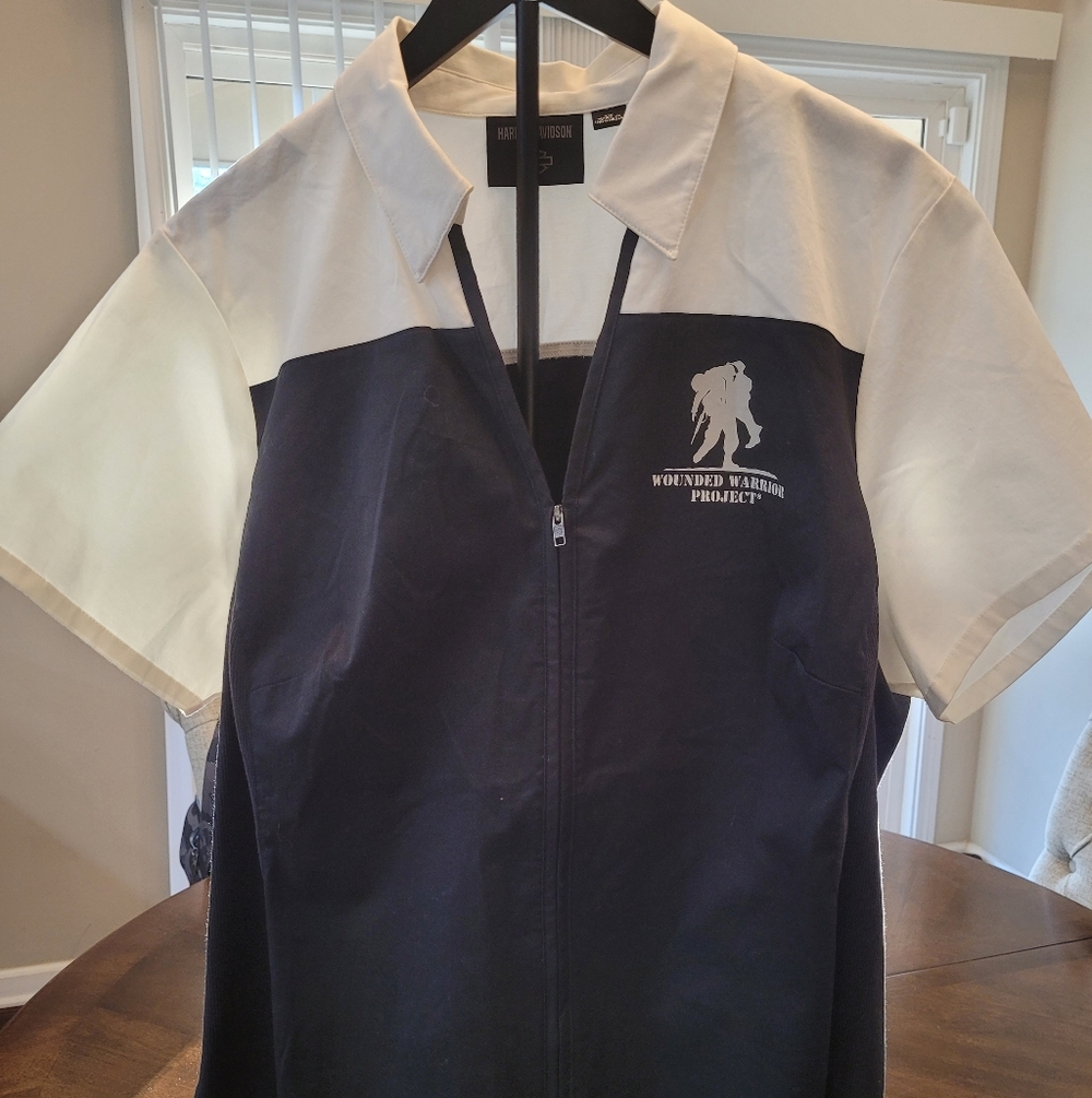 Harley-Davidson Wounded Warrior Project Cream Shirt with Logo